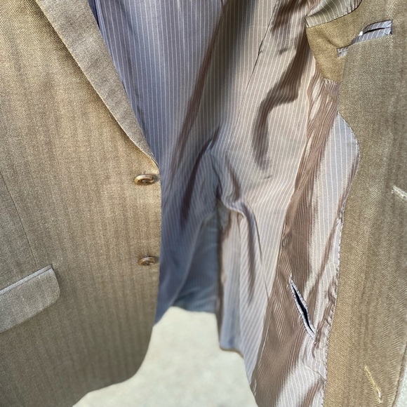 NW Black Brown 1826 Silk Wool Sport Coats, Sz 42L - Picture 6 of 14